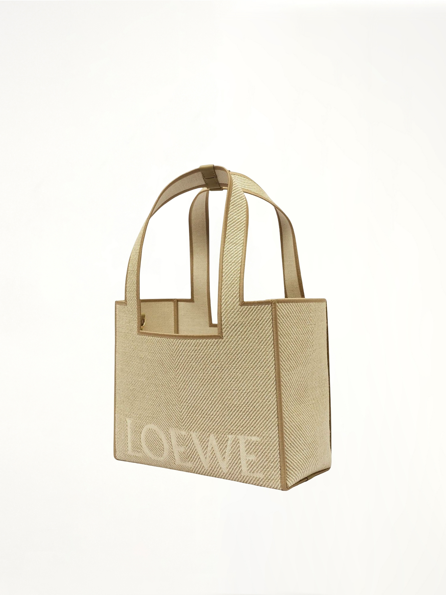 LOEWE Loewe Font Tote Small Bag (White)