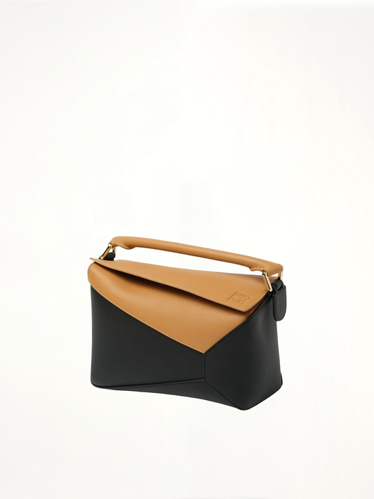 LOEWE Puzzle Edge Small Bicolour Bag (Brown)