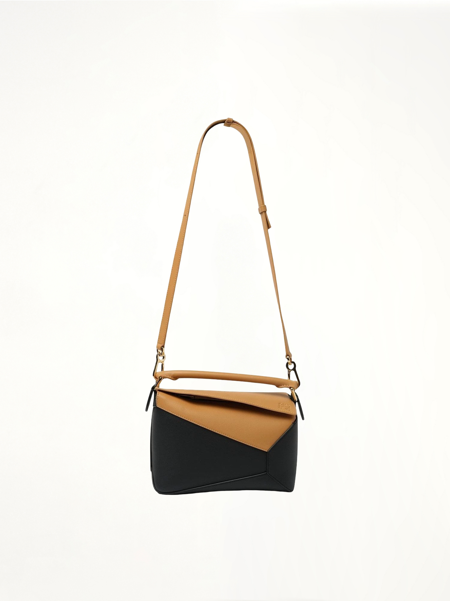 LOEWE Puzzle Edge Small Bicolour Bag (Brown)