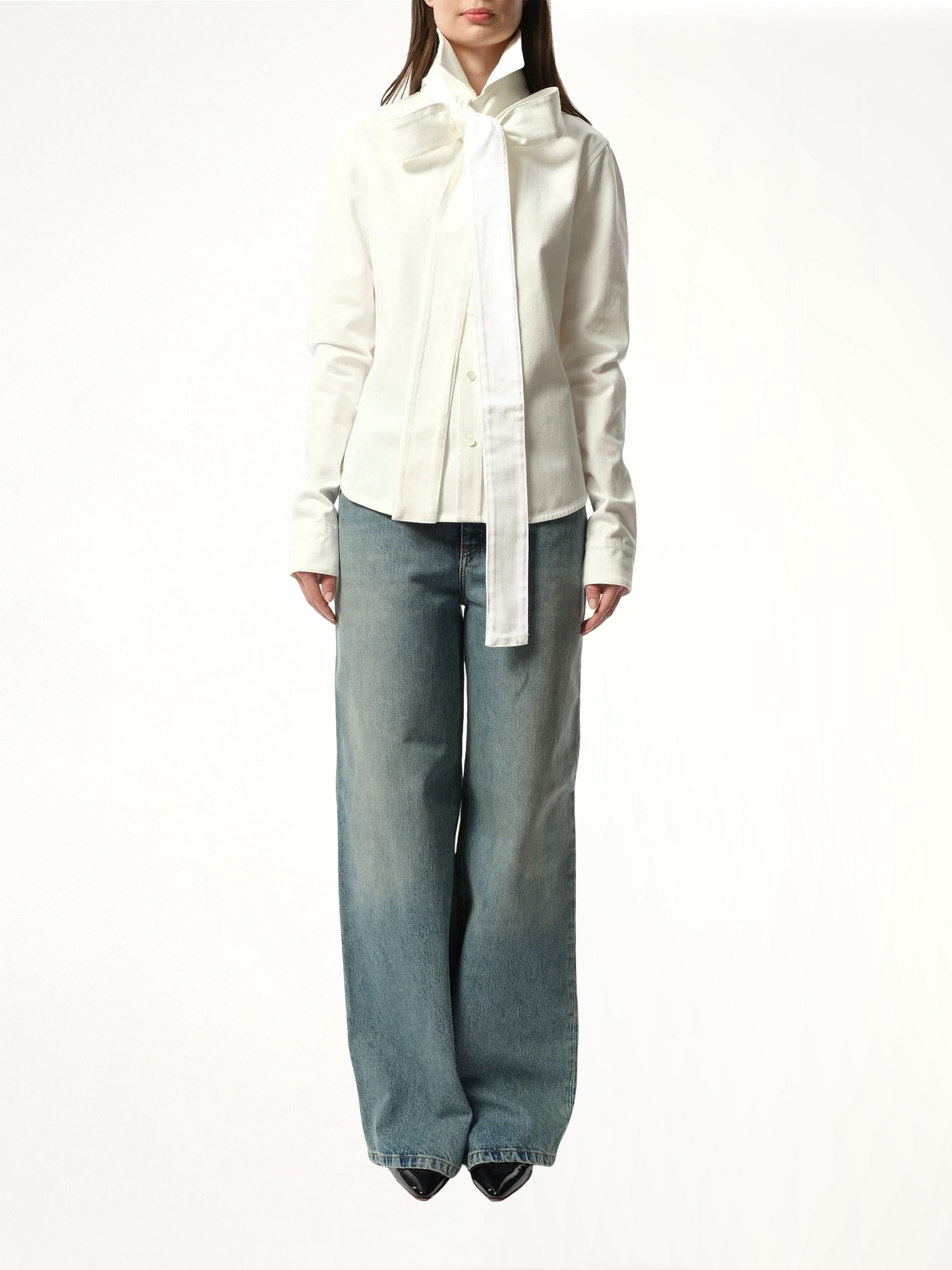 LOEWE Bow Shirt (White)