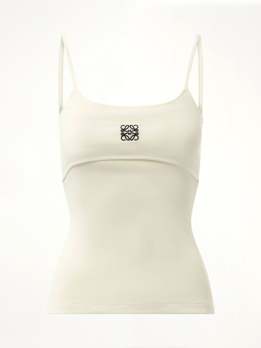 LOEWE Anagram Strappy Top (White)