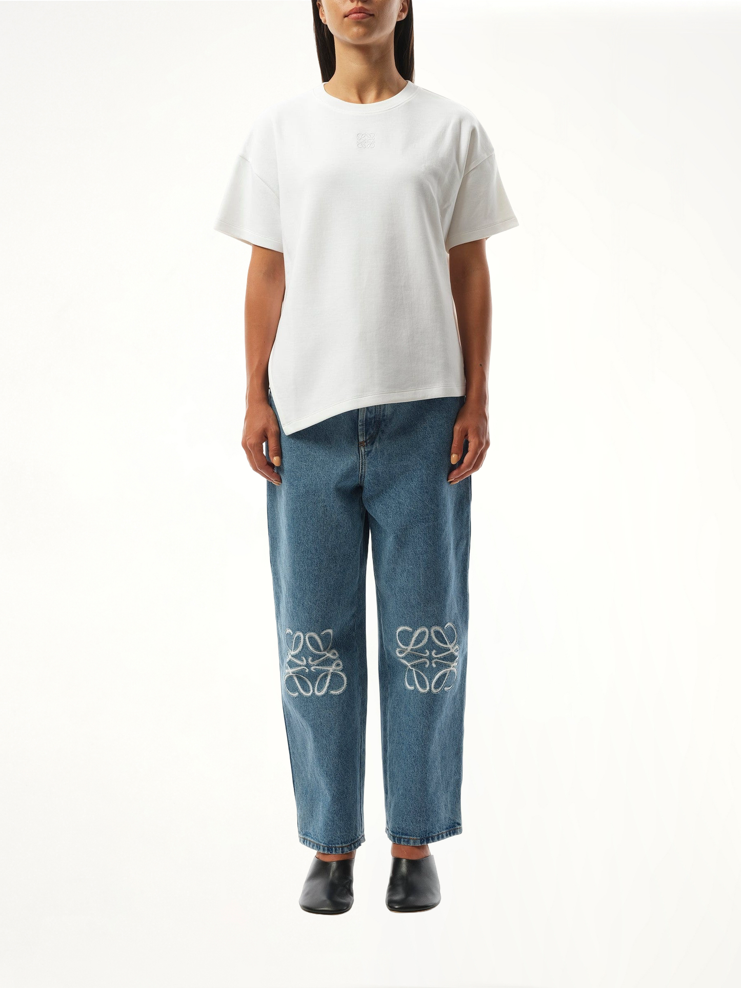 LOEWE Asymmetric T-Shirt (White)