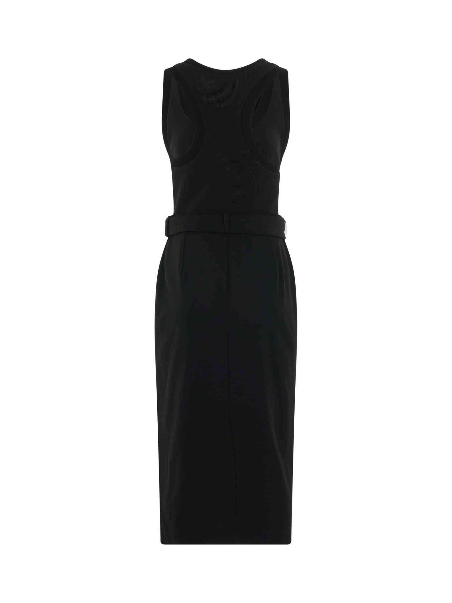 ALEXANDER MCQUEEN Trompe L'oeil Pencil Dress (Black)