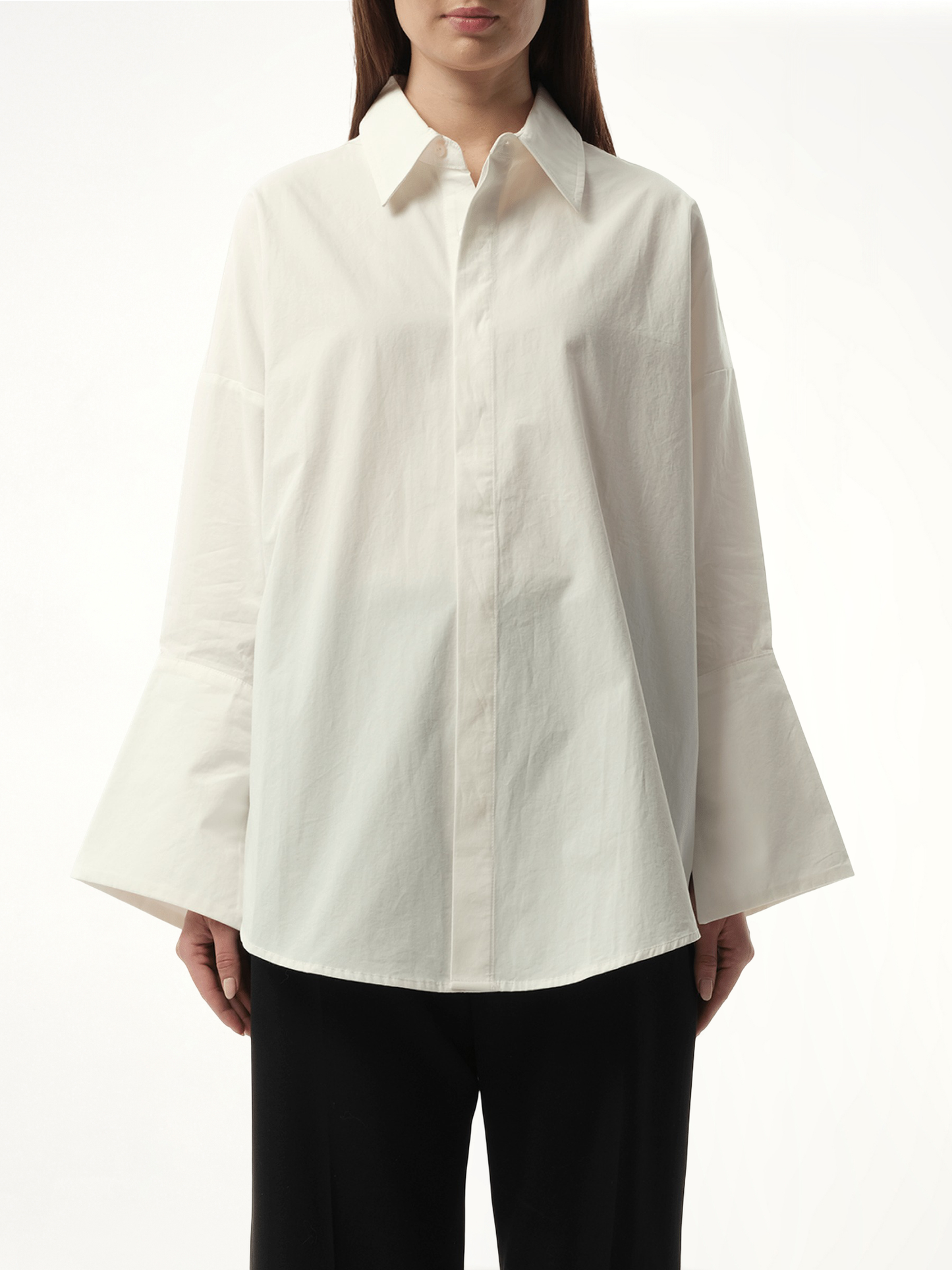 Image of Shirts. Product name - Oversized Shirt in White colour by brand - FAX COPY EXPRESS