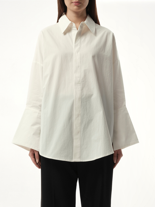 Image of Shirts. Product name - Oversized Shirt in White colour by brand - FAX COPY EXPRESS
