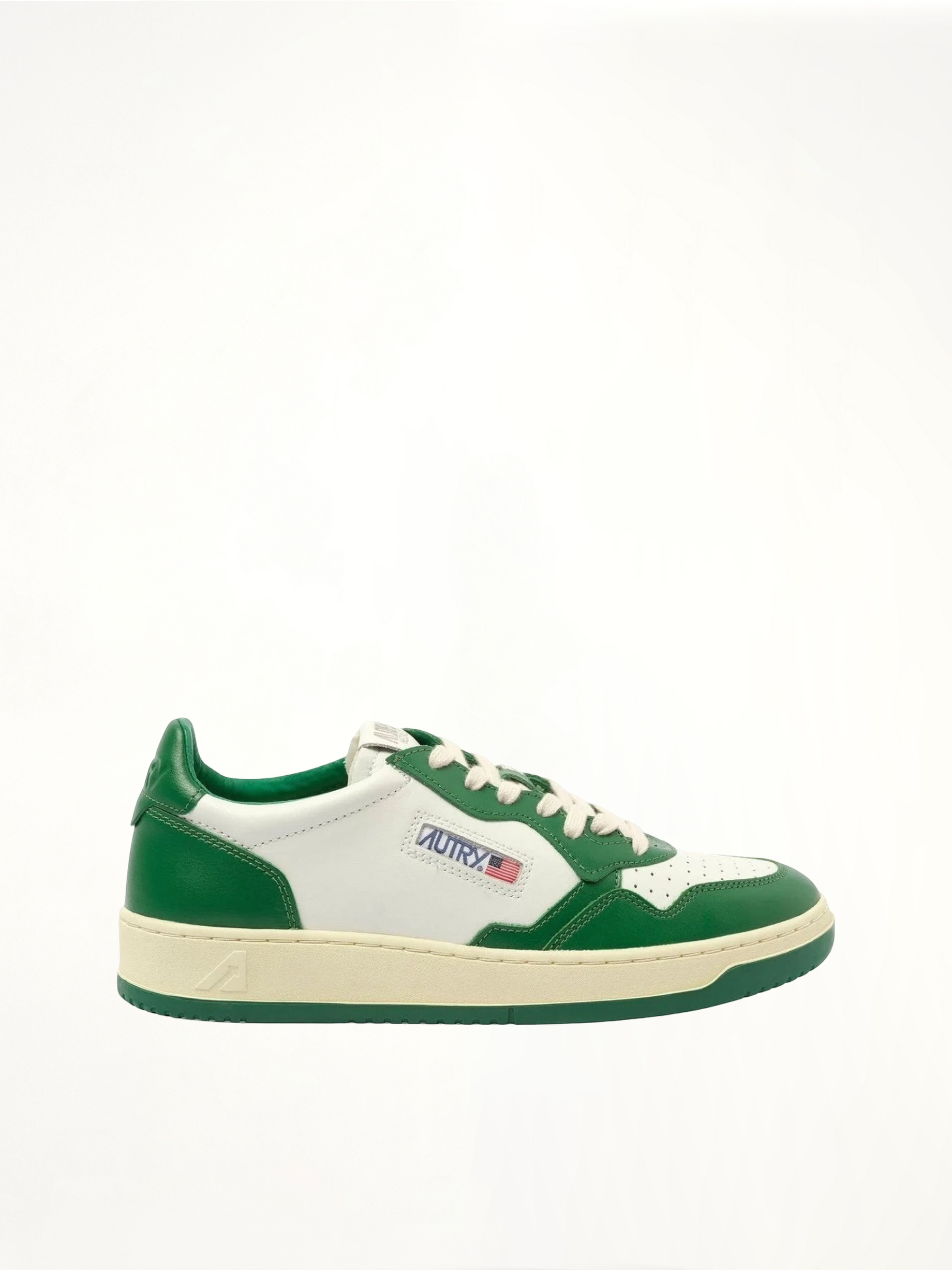 Image of Sneakers. Product name - Medalist Low Bicolour Sneakers in White colour by brand - AUTRY