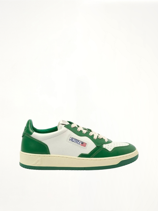 Image of Sneakers. Product name - Medalist Low Bicolour Sneakers in White colour by brand - AUTRY