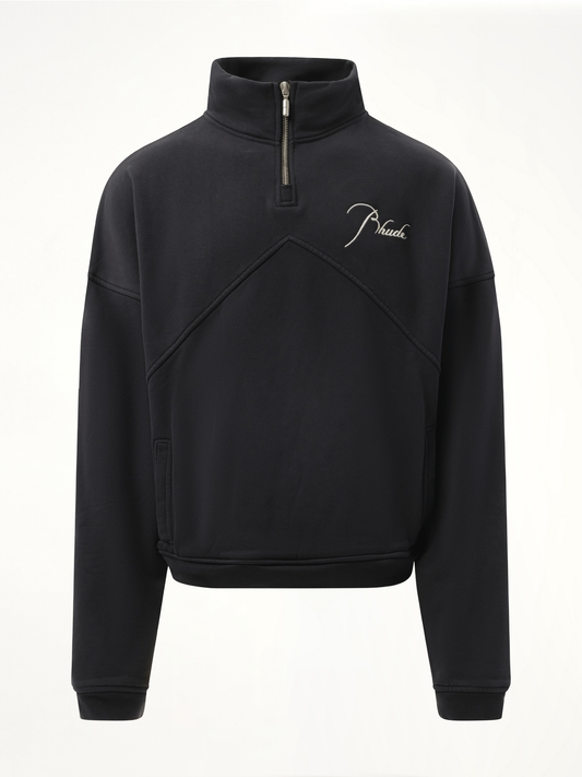 RHUDE Rhude Quarter Zip Sweatshirt (Black)