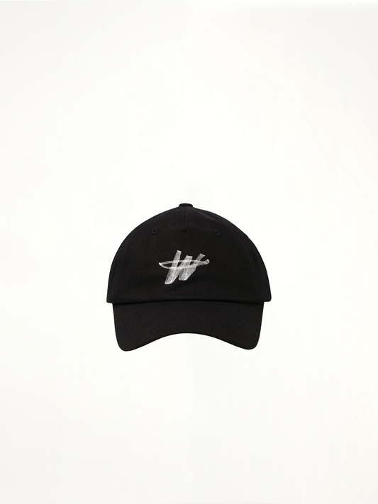 Image of Hats. Productname: WE11DONE WD Won Logo New Cap in Black colour by brand - WE11DONE