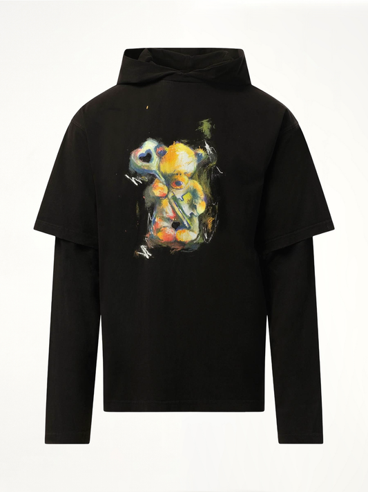 WE11DONE Teddy Bear With Key Hoodie (Black)
