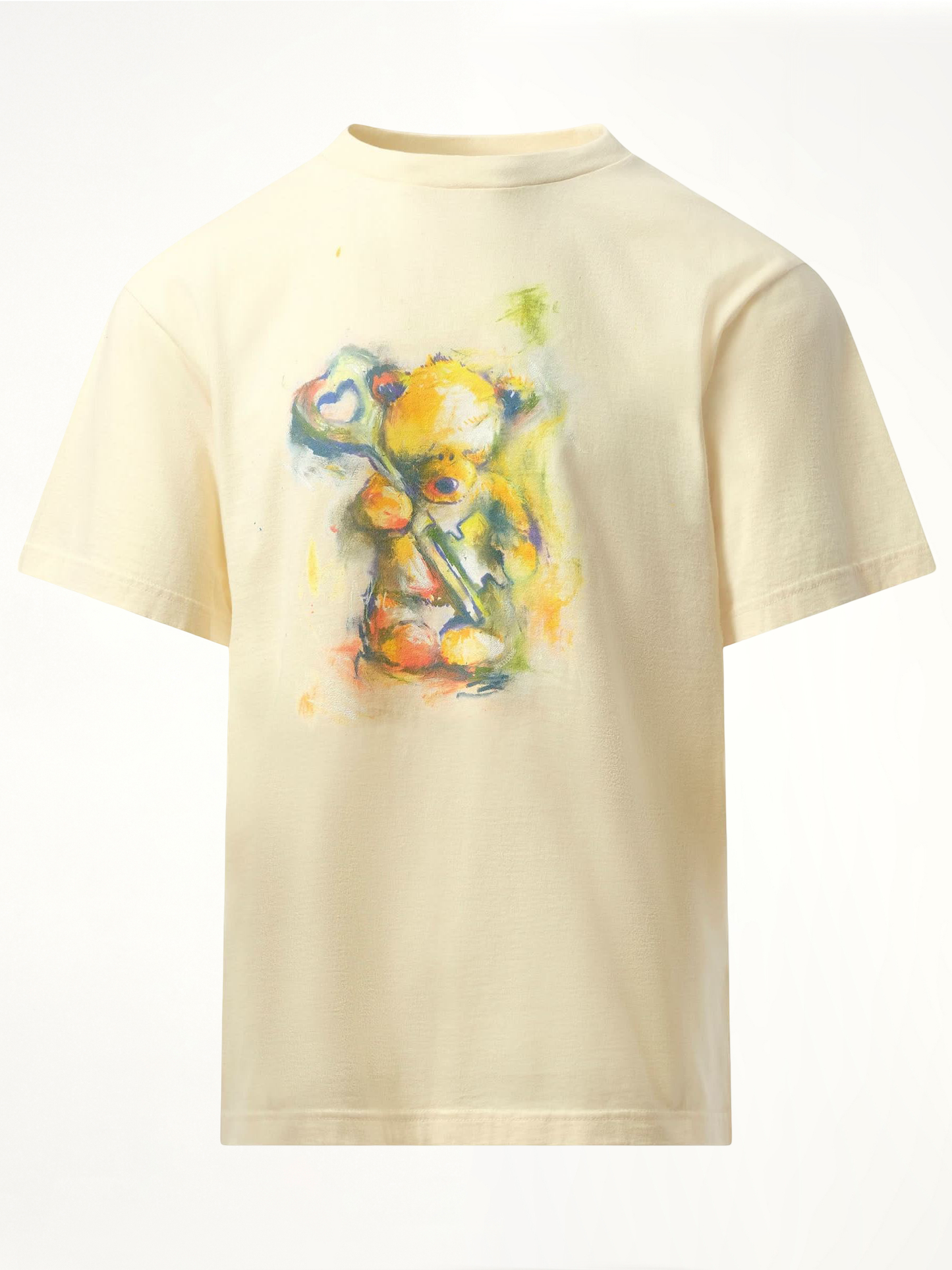 WE11DONE Teddy Bear with Key T-Shirt (Beige)