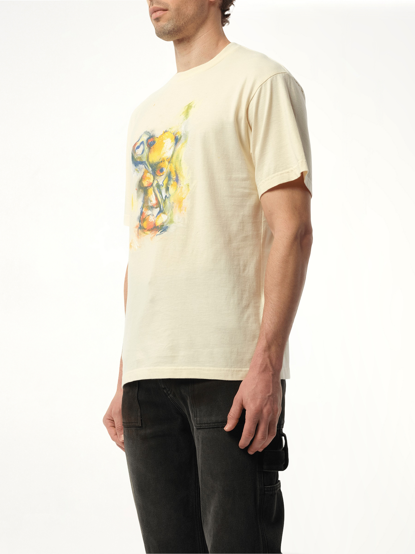 WE11DONE Teddy Bear with Key T-Shirt (Beige)