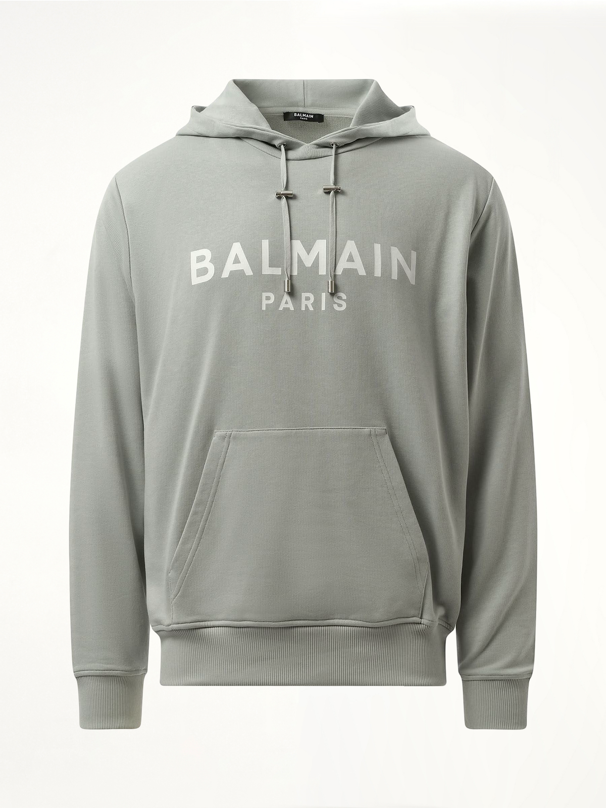 Balmain Print Hoodie (Grey)