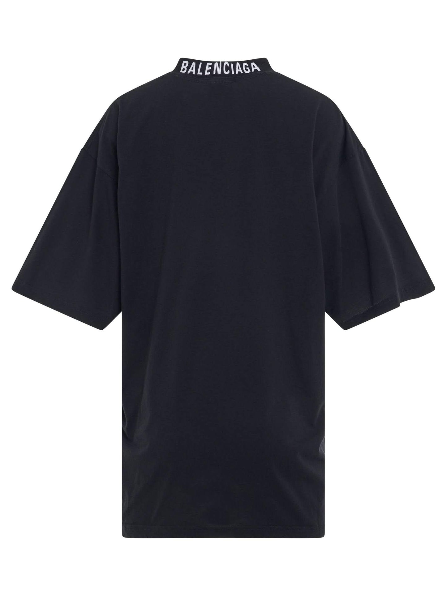 BALENCIAGA Logo Printed Crewneck T-shirt (Black)