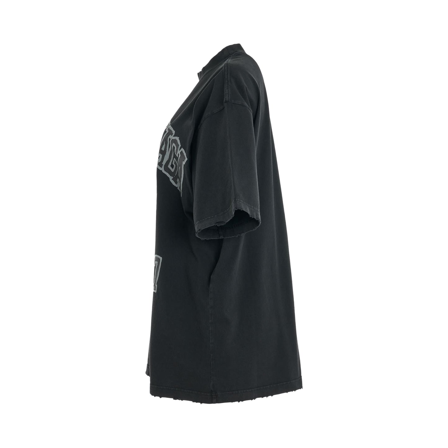BALENCIAGA DIY College Vintage T-Shirt (Black)