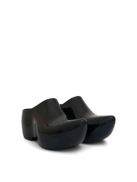 BALENCIAGA Technoclog Shinny Mule (Black)