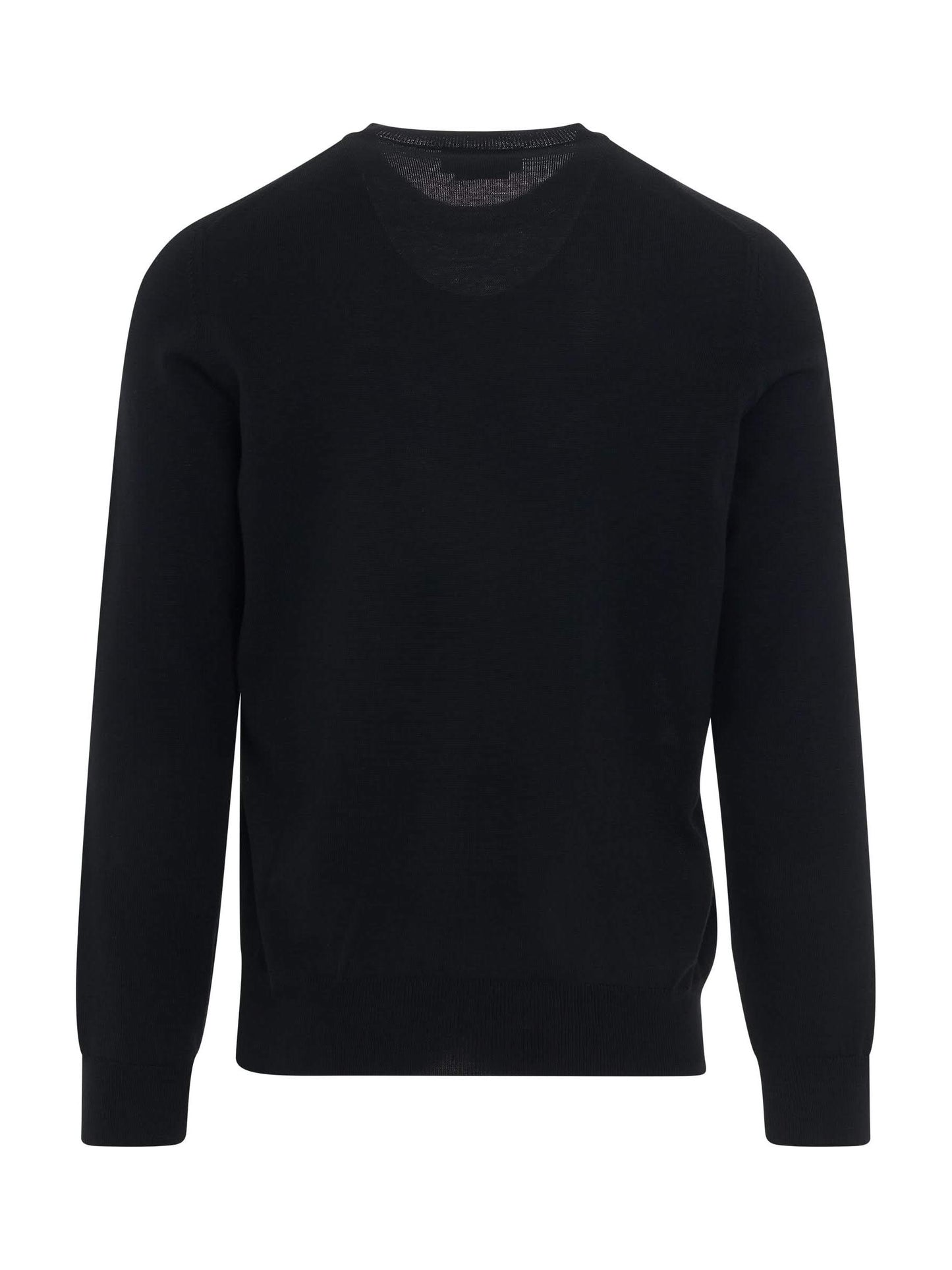 ALEXANDER MCQUEEN Chain Embroidered Knit Sweater (Black)