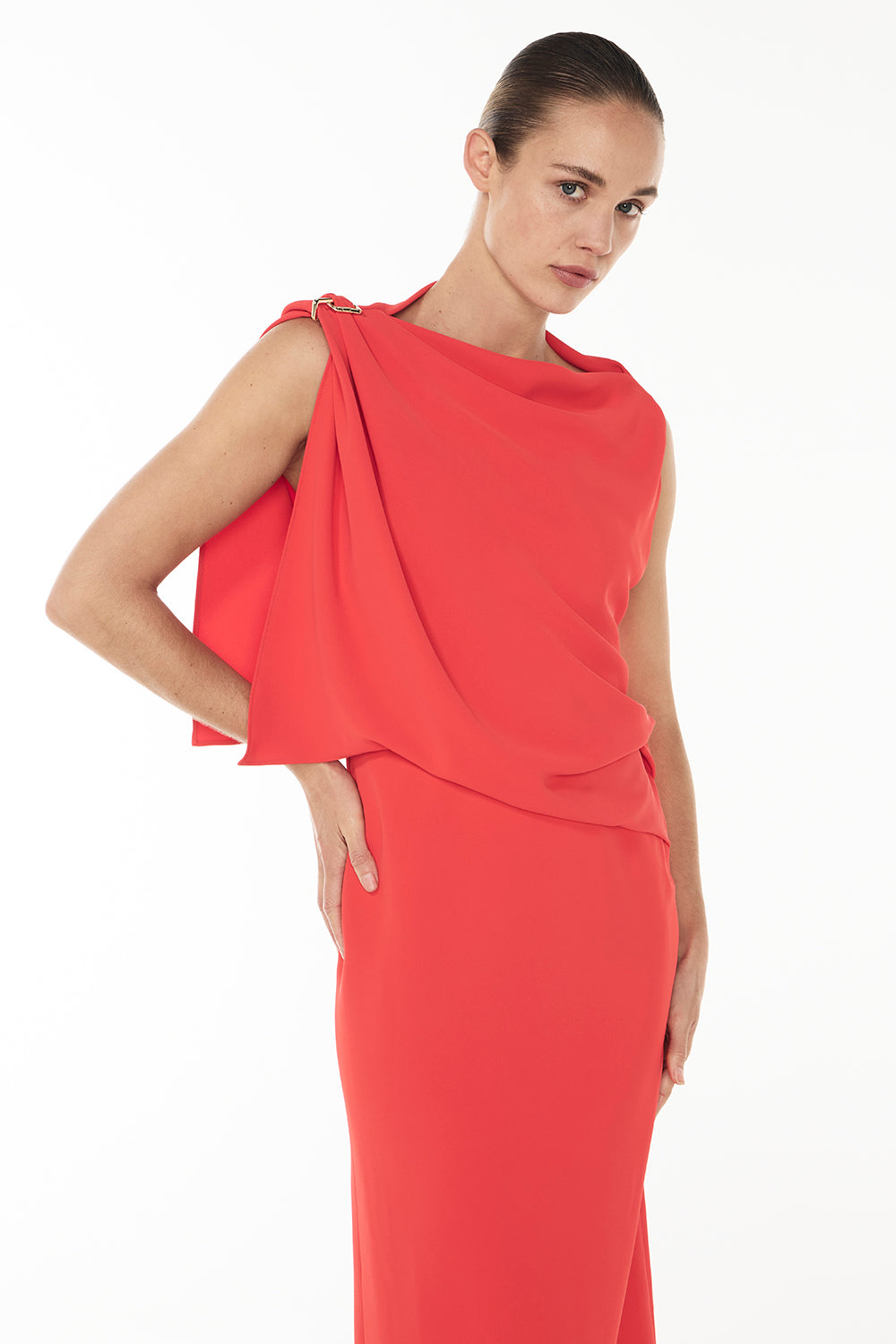 High Times Drape Dress (Poppy)