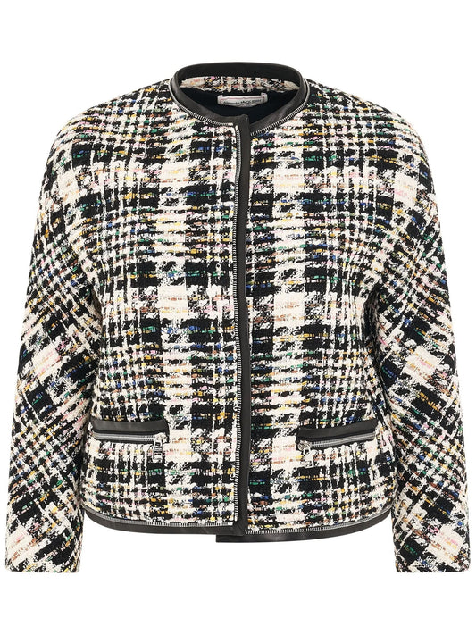Image of Coats & Jackets. Productname: ALEXANDER MCQUEEN Tweed Cocoon Jacket in MULTICOLOUR colour by brand - ALEXANDER MCQUEEN