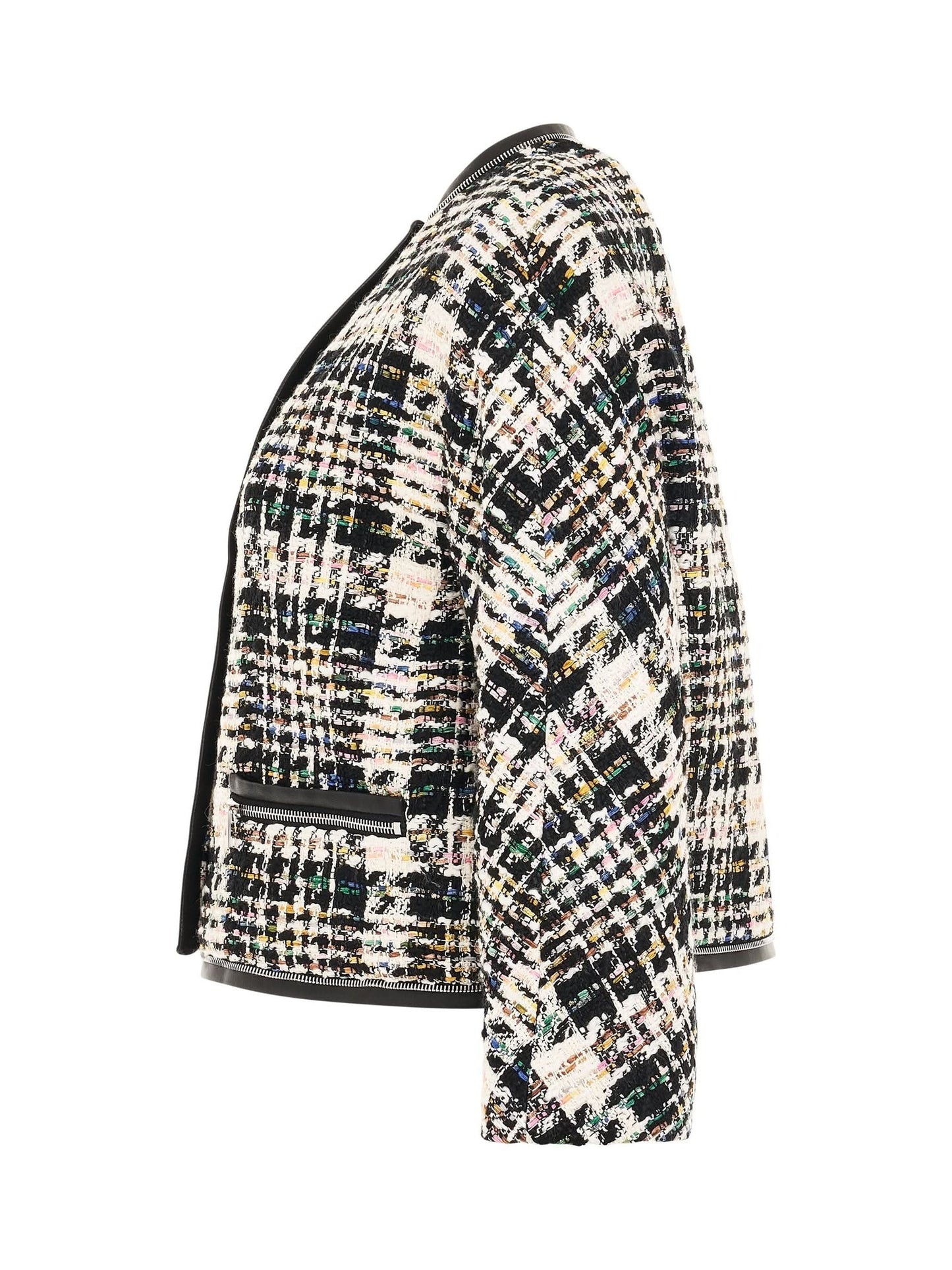ALEXANDER MCQUEEN Tweed Cocoon Jacket (Multicolour)