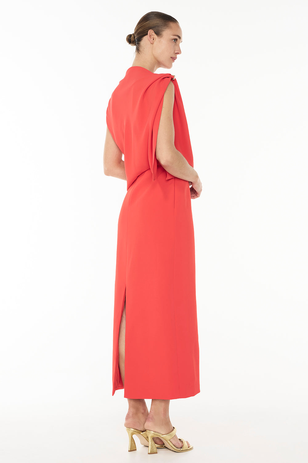 High Times Drape Dress (Poppy)