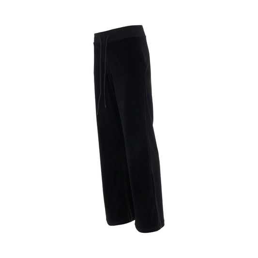 BALENCIAGA Low-Waist Velvet Joggers Pants (Black)