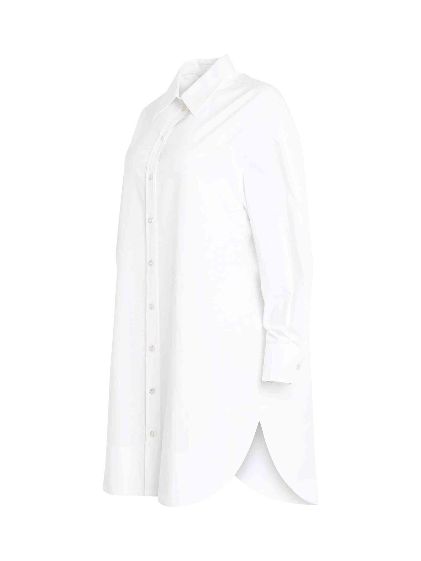 ALEXANDER MCQUEEN Mini Shirt Dress (White)