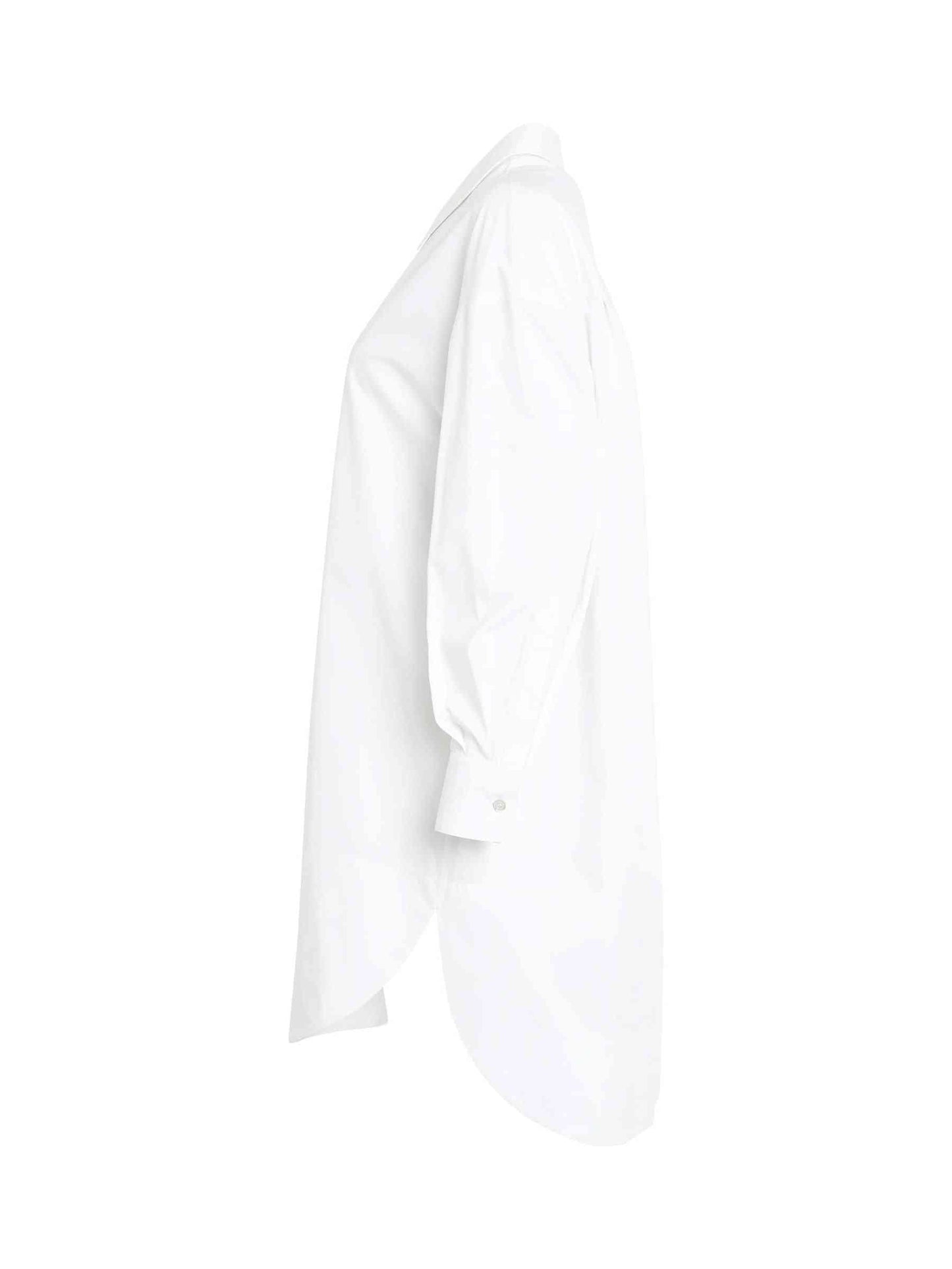 ALEXANDER MCQUEEN Mini Shirt Dress (White)