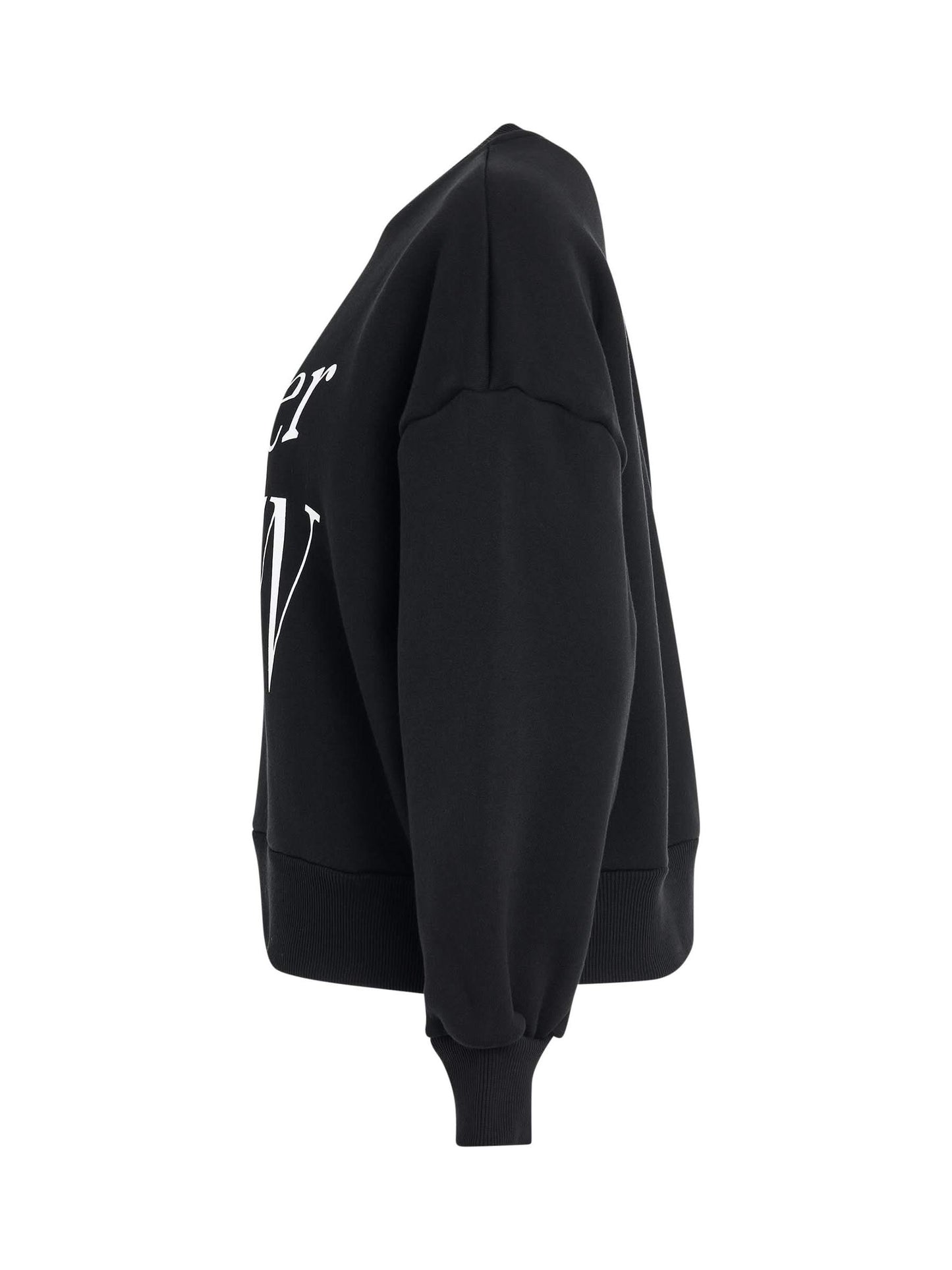ALEXANDER MCQUEEN Warped Print Sweatshirt (Black)