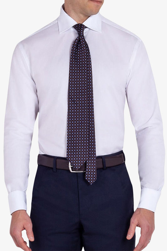 Image of Shirts. Product name - Keaton White Shirt in White colour by brand - Anthony Squires