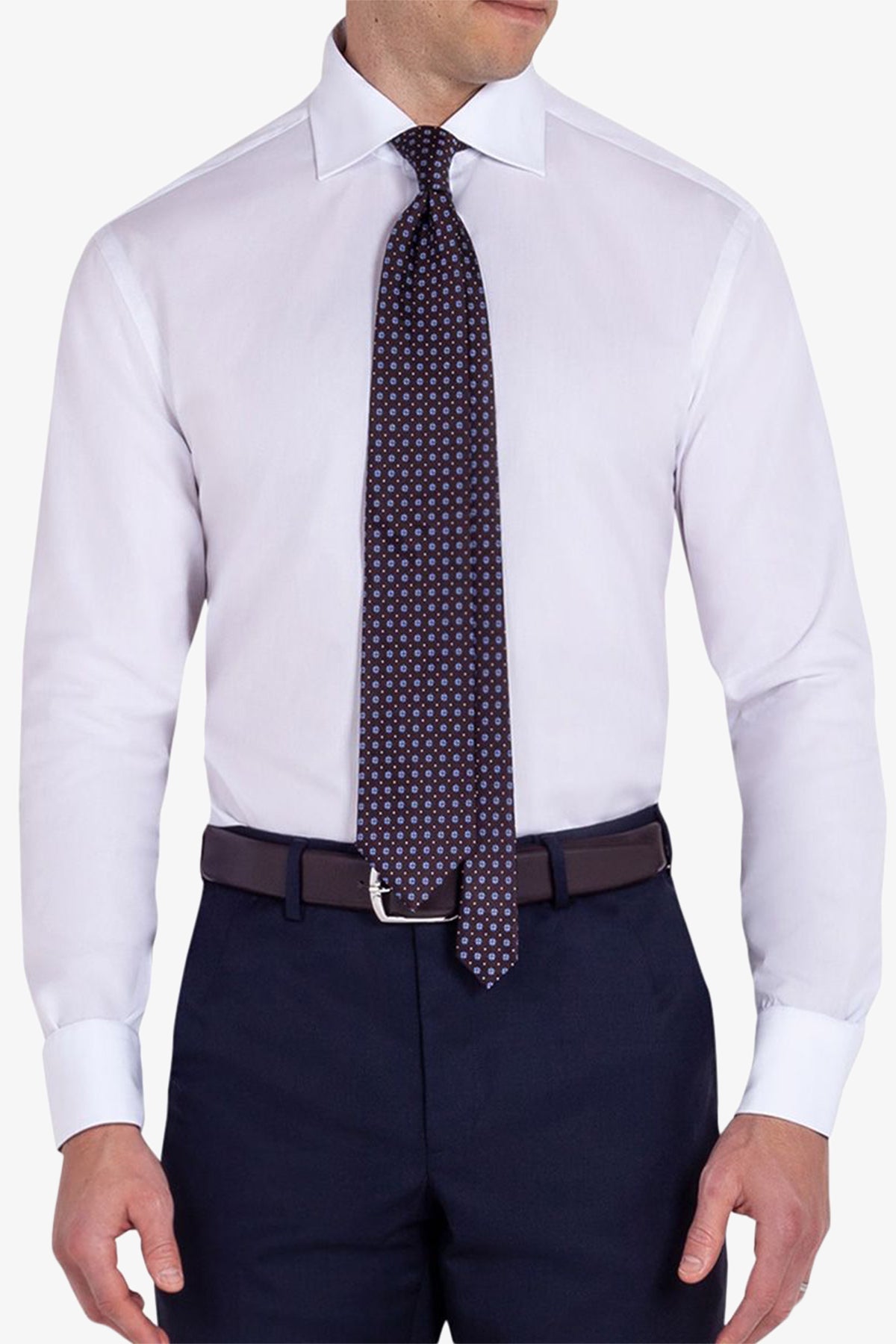 Image of Shirts. Product name - Keaton White Shirt in White colour by brand - Anthony Squires