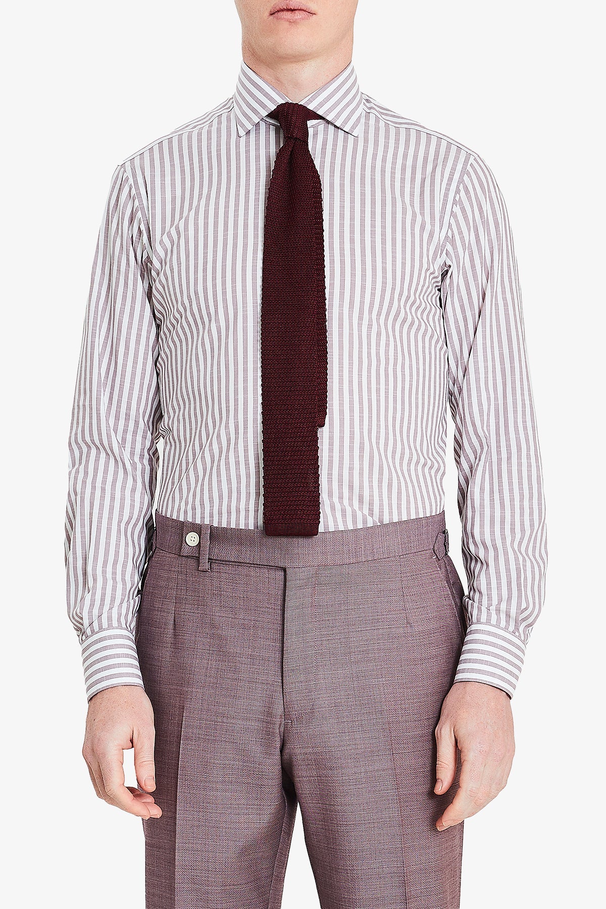 Image of Shirts. Product name - Nigel Maroon in Maroon colour by brand - Anthony Squires