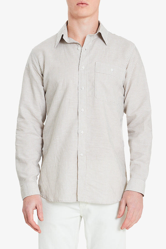 Image of Shirts. Productname: January Beige in Beige colour by brand - Anthony Squires