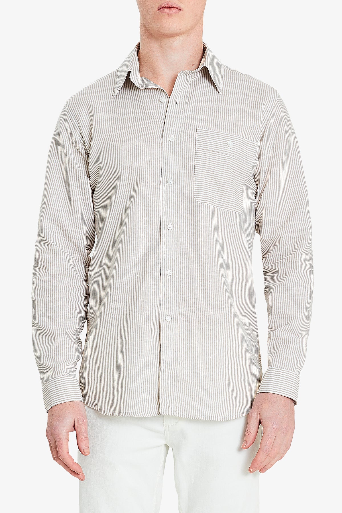 Image of Shirts. Product name - January Beige in Beige colour by brand - Anthony Squires