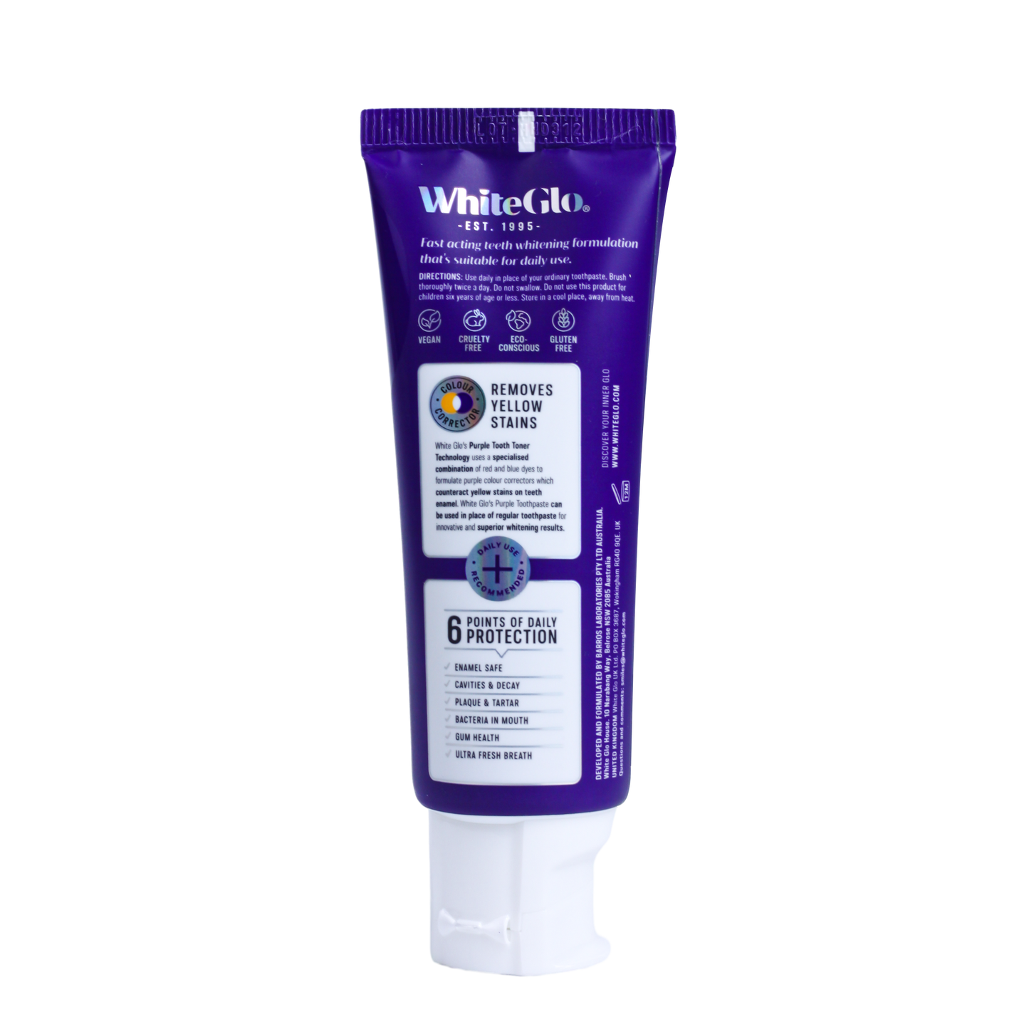 White Glo Purple Tooth Toner Toothpaste