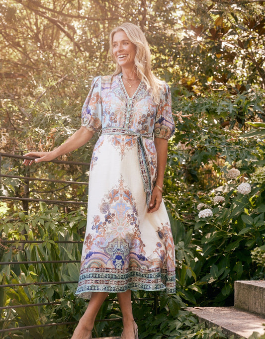 Image of Dresses. Productname: Sistine Dress - in Print colour by brand - Beautiful Stories