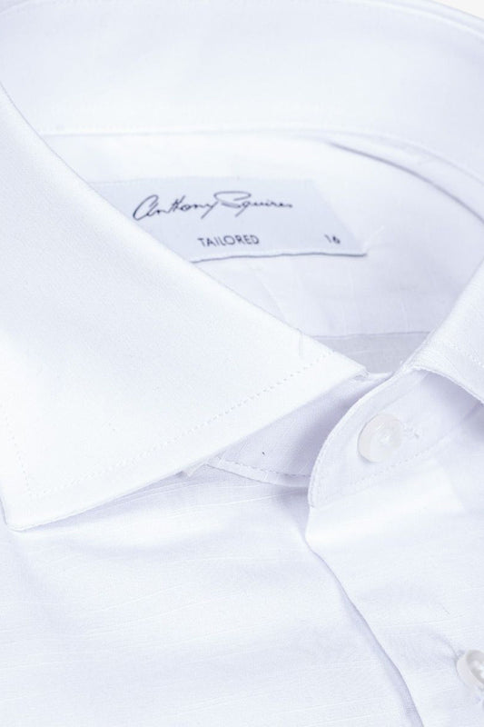 Image of Shirts. Product name - Nigel White Shirt in White colour by brand - Anthony Squires