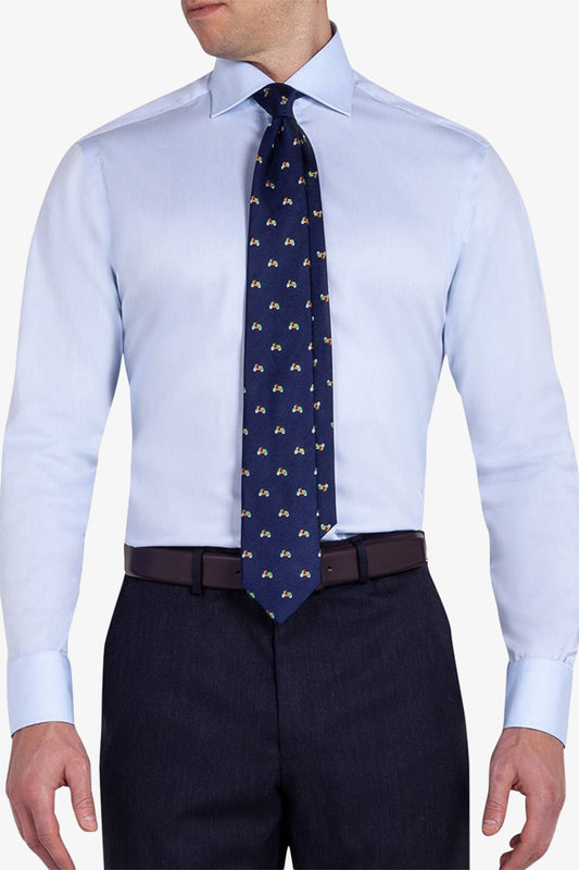 Image of Shirts. Product name - Nigel Light Blue Shirt in Blue colour by brand - Anthony Squires