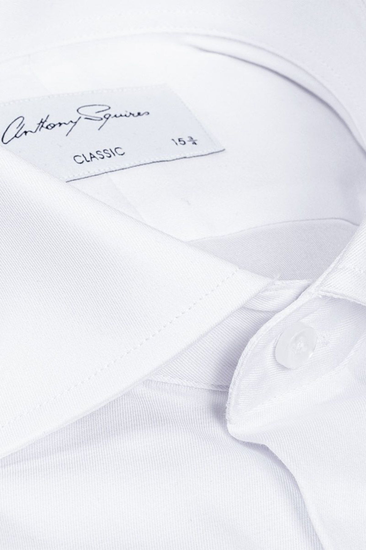 Image of Shirts. Product name - Miles White Shirt in White colour by brand - Anthony Squires