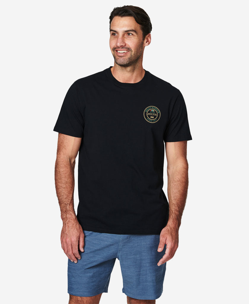 Image of T-Shirts. Product name - MARATIME T-SHIRT, Black in Black colour by brand - Helly Hansen