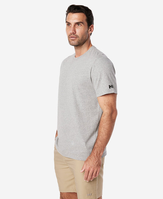 Image of T-Shirts. Product name - CREW T-SHIRT, Grey Melange in Grey Melange colour by brand - Helly Hansen