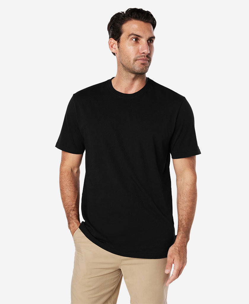 Image of T-Shirts. Product name - CREW T-SHIRT, Black in Black colour by brand - Helly Hansen