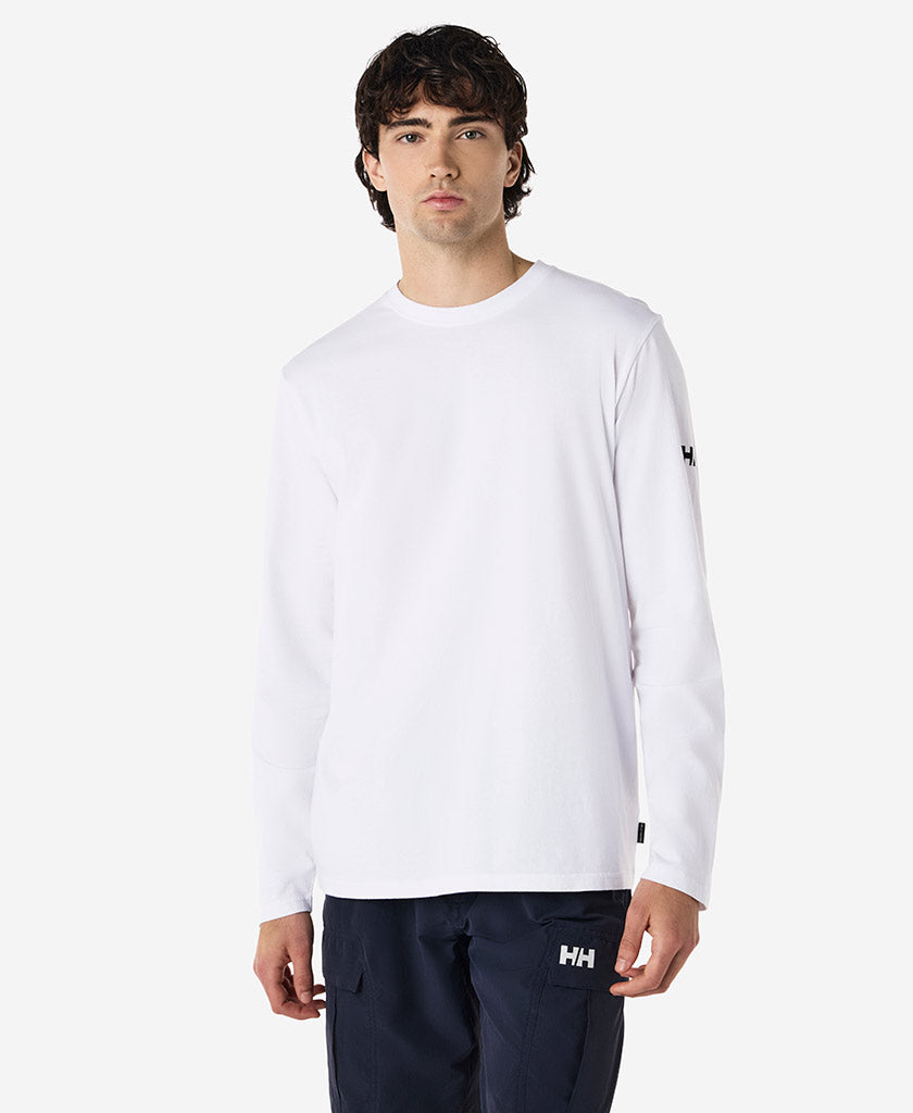 Image of Shirts. Product name - CREW L/S T-SHIRT, White in White colour by brand - Helly Hansen