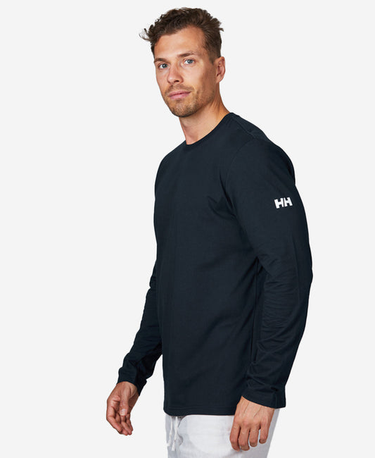 Image of Shirts. Product name - CREW L/S T-SHIRT, Navy in Navy colour by brand - Helly Hansen