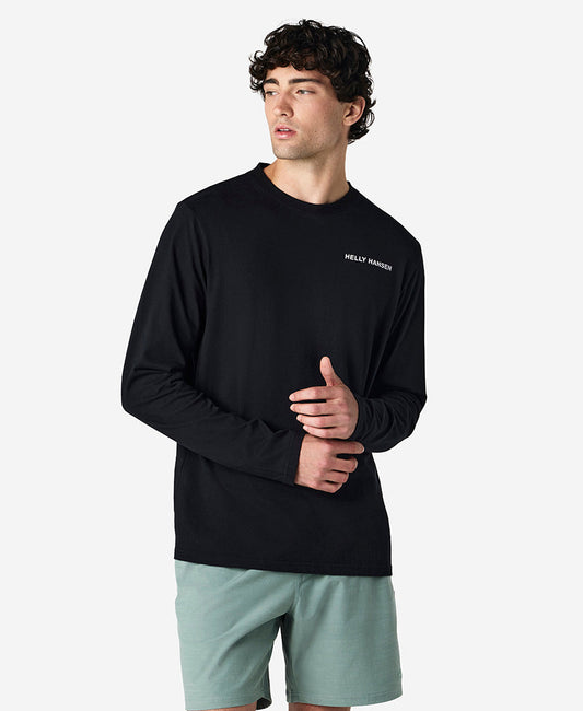 Image of Shirts. Product name - SCENIC L/S T-SHIRT, Black in Black colour by brand - Helly Hansen