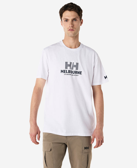 Image of T-Shirts. Product name - MELBOURNE T-SHIRT, White in White colour by brand - Helly Hansen