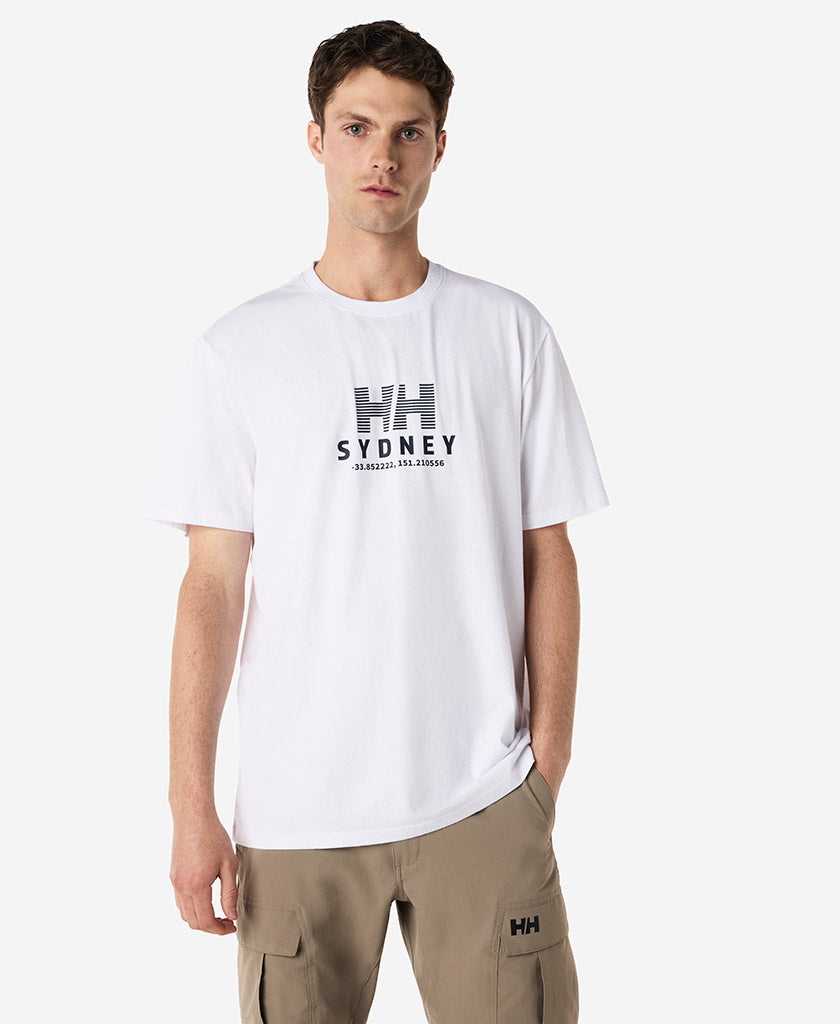 Image of T-Shirts. Product name - SYDNEY T-SHIRT, White in White colour by brand - Helly Hansen