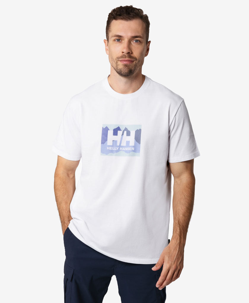 Image of T-Shirts. Product name - BOX FILL 2.0 T-SHIRT, 002 White in White colour by brand - Helly Hansen