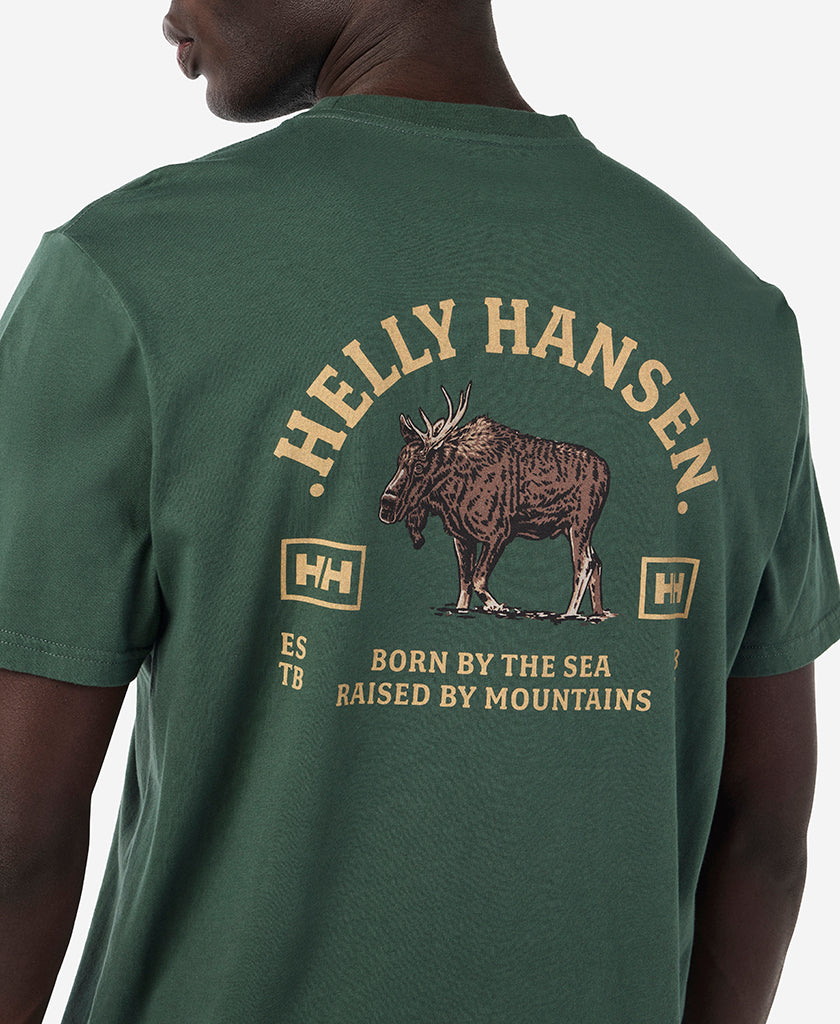 Helly Hansen GRAZE THE MOUNTAINS T-SHIRT (Jungle Green)