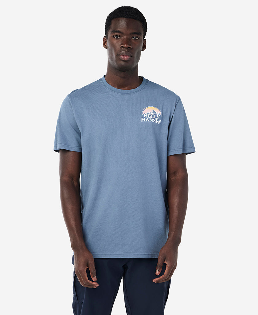 Image of T-Shirts. Product name - PEAK 2.0 T-SHIRT, Washed Navy in Washed Navy colour by brand - Helly Hansen